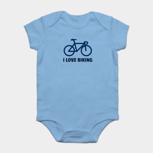 I Love Biking - Biker Gift Baby Bodysuit